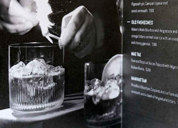 Hyatt Drink Menu